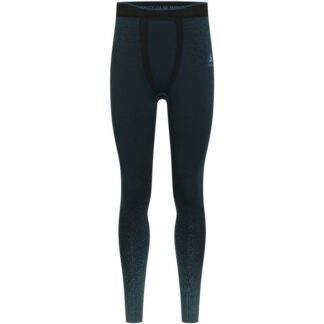 Odlo Svartcomb Eco Pants M Herr Turkos XL | Underställ Byxa