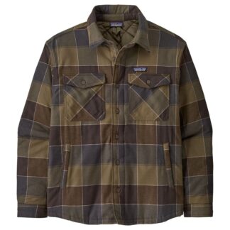 Patagonia M's LW Insulated Fjord Flannel Shirt Snow Owl: Basin Green - S