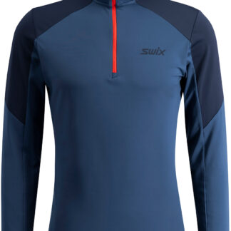Swix Infinity Light Half Zip M Herr Blå M | Mellanlager Tröja