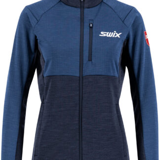 Swix Infinity Midlayer Jacket W Dam Blå L | Mellanlager Tröja