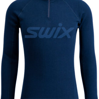 Swix RaceX Merino Half Zip M Herr Blå L | Underställ Tröja