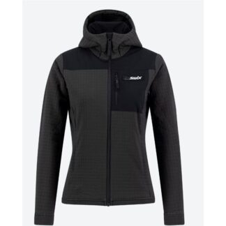 Swix Surmount Stormfleece Hood Jacket W Dam Svart XS | Jacka