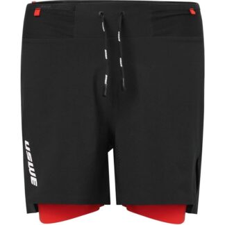 USWE Puls Trail Running Combo Shorts Women Black - XS