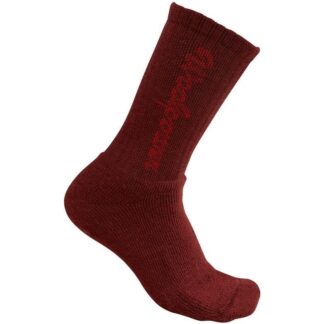 Woolpower Kids Socks Classic Logo 400 Rust Red - 22-24
