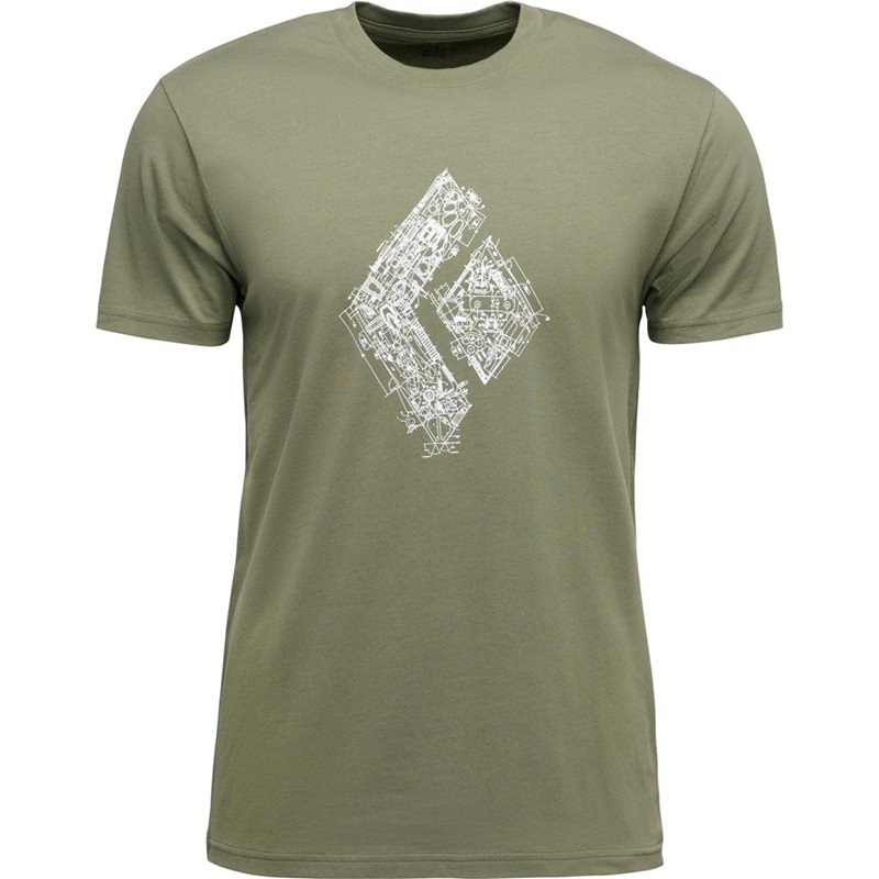 Black Diamond M Engineered Diamond Ss Tee Tundra - S