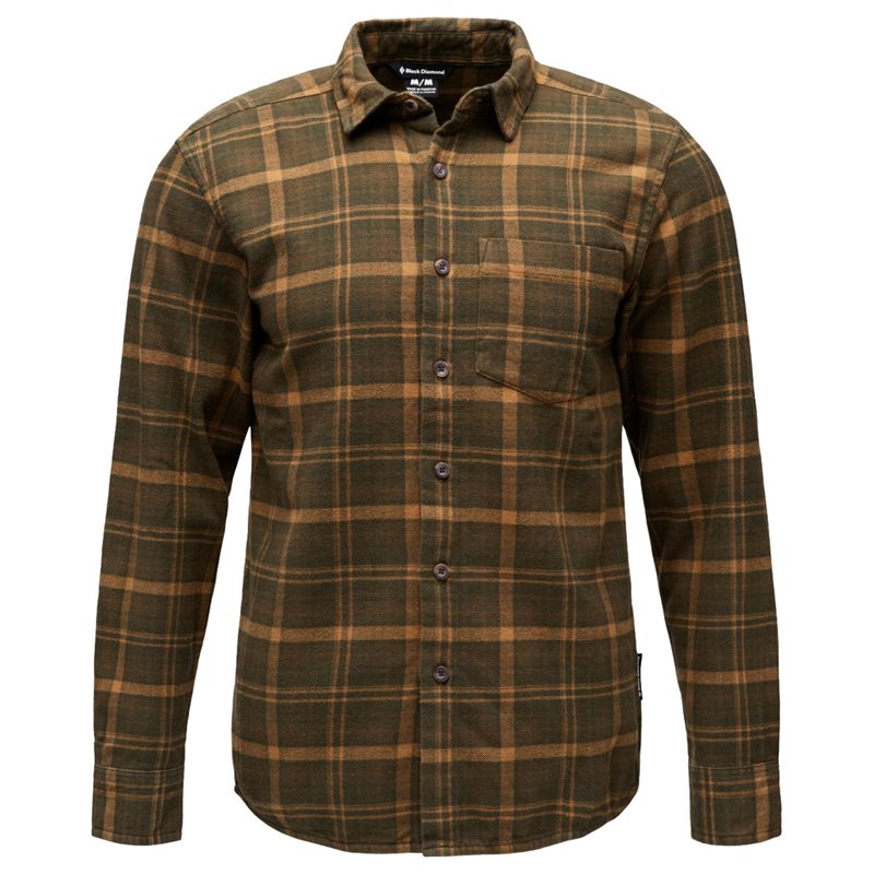 Black Diamond M Project Flannel Dark Moss-Rye - S
