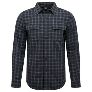 Black Diamond Men's Project Twill Ls Shirt Charcoal-Citron - S