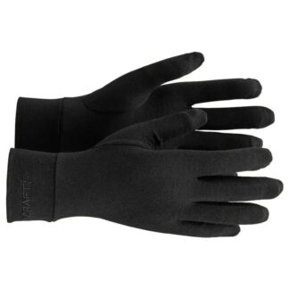 Craft Essence Wool Light Glove Black - XS