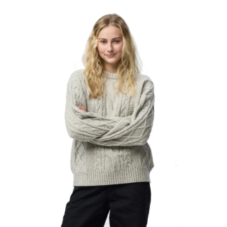 Fjällräven Women's Övik Cable Knit ulltröja för dam