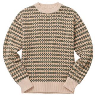 KnowledgeCotton Apparel Lambswool jacquard sweater Green - S