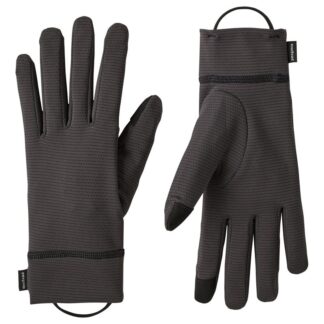 Patagonia Cap MW Liner Gloves Ink Black - XS