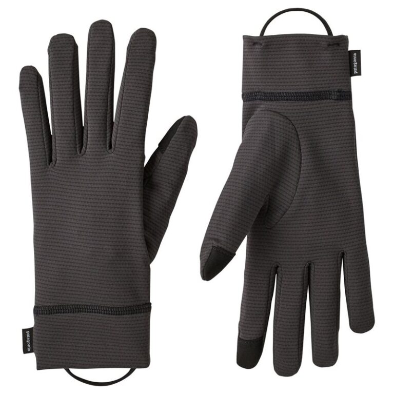 Patagonia Cap MW Liner Gloves Ink Black