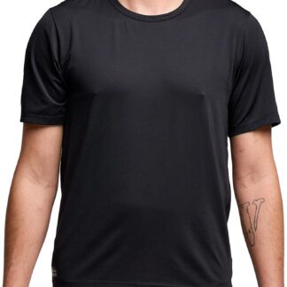Saucony Stopwatch Short Sleeve M Herr Svart S | T-shirt