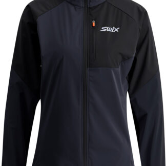 Swix Focus Wind Jacket W Dam Svart L | Längdskidjacka
