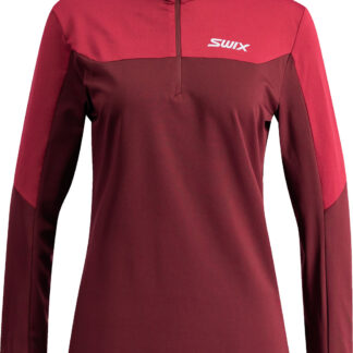 Swix Infinity Light Half Zip W Dam FIREBRICK L | Mellanlager Tröja