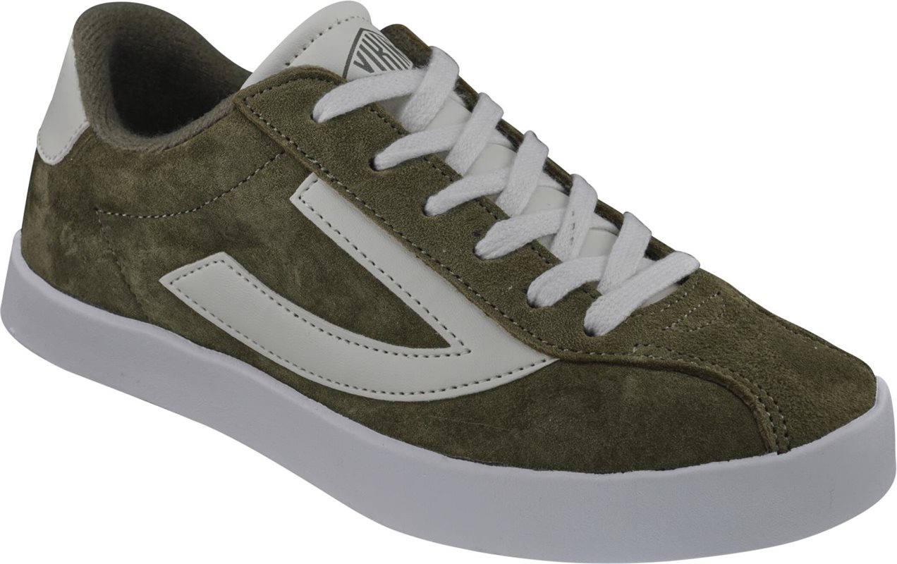 Viking Retro Trim Shoes Kids Olive/Eggshell - 38